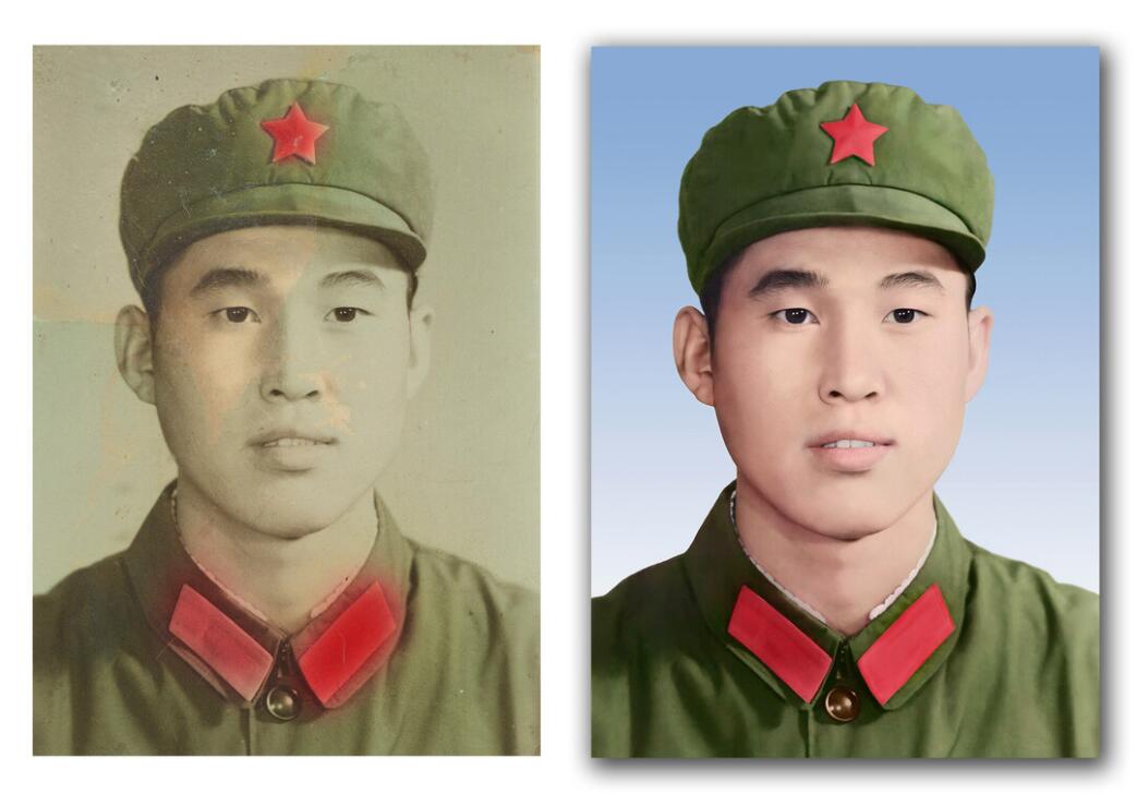 个旧破损照片修复-18